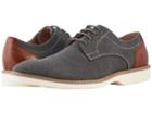 Florsheim Union Plain Toe Oxford (charcoal Canvas/cognac Smooth) Men's Lace Up Casual Shoes