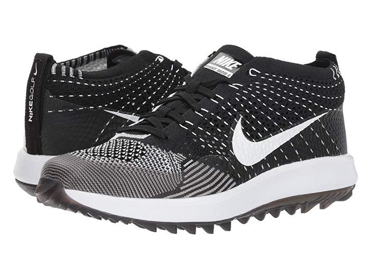 Nike Golf Flyknit Racer G (black/white) Women's Golf Shoes