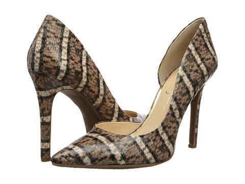 Jessica Simpson Claudette (natural Stripe Multi Snake Print) High Heels