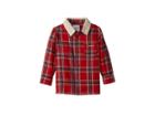 Superism Lincoln Flannel Shirt W/ Sherpa Collar (toddler/little Kids/big Kids) (red) Boy's Clothing