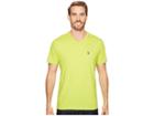 U.s. Polo Assn. Short Sleeve Solid V-neck T-shirt (cafe Lime) Men's Short Sleeve Pullover