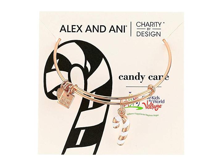 Alex And Ani Charity By Design Candy Cane (rose) Bracelet