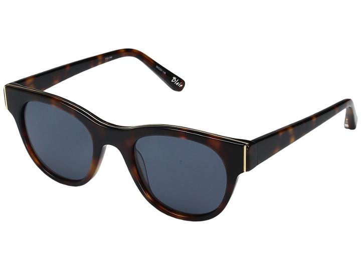 Elizabeth And James Blair (tortoise/blue Mono Lens) Fashion Sunglasses