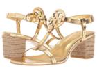 Tory Burch Miller 65mm Espadrille Sandal (gold) Women's Sandals
