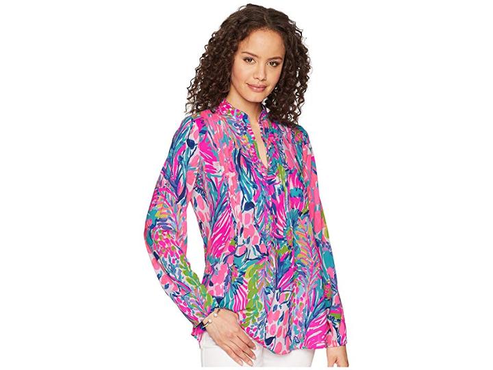 Lilly Pulitzer Sarasota Tunic Top (multi Gumbo Limbo) Women's Clothing
