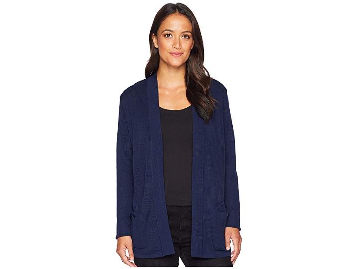 Anne Klein Malibu Cardigan (marine Blue) Women's Sweater