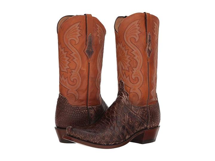 Lucchese Rio (antique Chocolate Giant Gator) Cowboy Boots