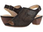 Paul Green Lois Sandal (black Leather) Women's Sandals