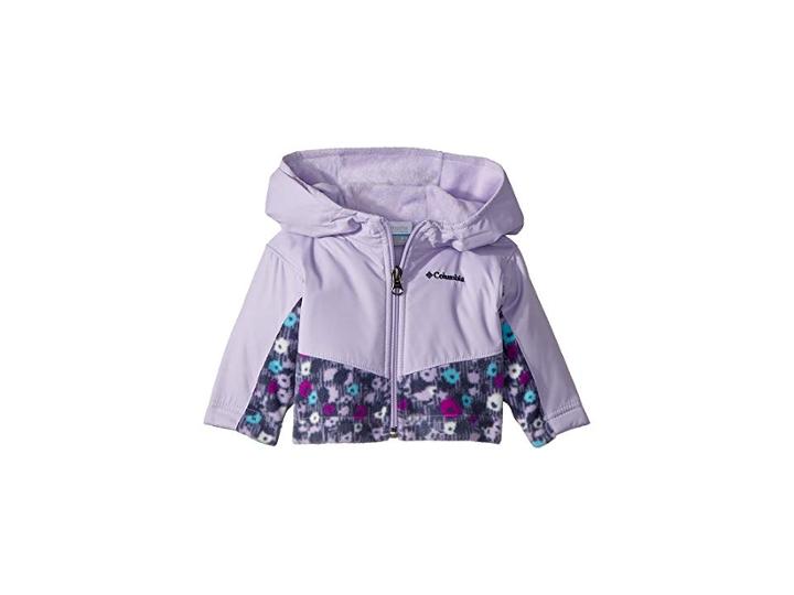 Columbia Kids Steens Mttm Overlay Hoodie (infant) (soft Violet Floral Print/soft Violet) Kid's Sweatshirt