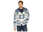 Lucky Brand Heritage Shawl Cardigan Sweater (blue Multi) Men's Sweater