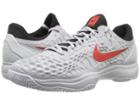 Nike Zoom Cage 3 Hc (pure Platinum/habanero Red/black/white) Men's Tennis Shoes