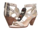 Nine West Reese (off-white/off-white/black Leather) Women's Sandals