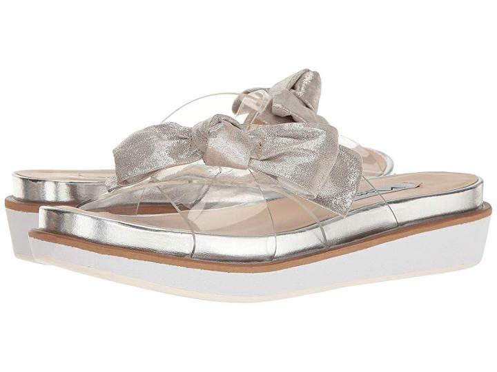 Nina Garda (new Silver/silver Reflective Suede/vinyl) Women's Sandals