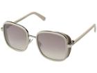 Jimmy Choo Elva/s (ivory Silver/brown Gradient Mirror) Fashion Sunglasses