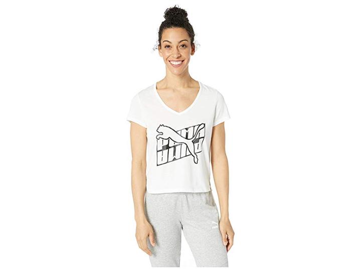 Puma Feel It Tee (puma White/puma Black) Women's T Shirt
