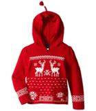 Polo Ralph Lauren Kids Hooded Sweater (toddler) (red) Girl's Sweater