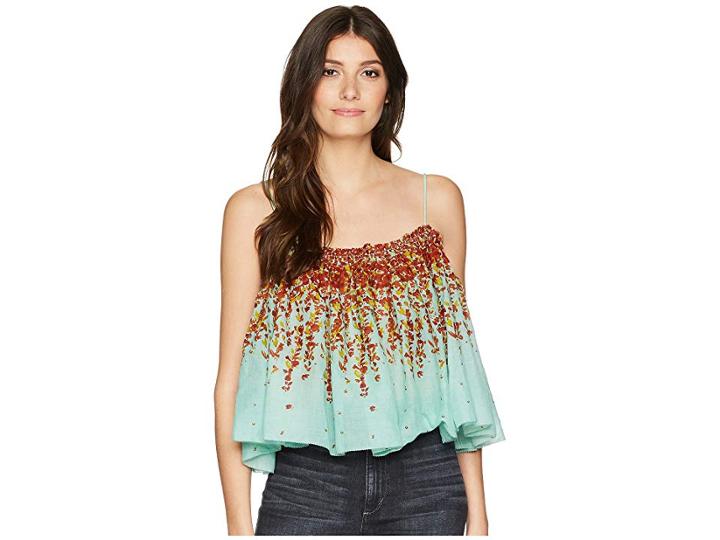 Free People Instant Crush Printed (turquoise) Women's Clothing