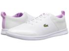 Lacoste Avenir 118 2 (white/light Purple) Women's Shoes