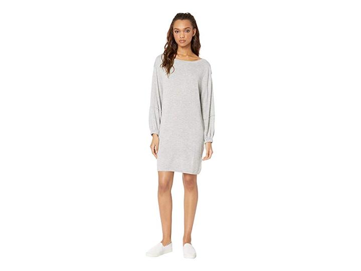 Splendid Nova Cashmere Blend Sweater Dress (light Grey) Women's Dress
