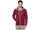 Reebok Les Millstm Zip Hoodie (rustic Wine) Men's Clothing