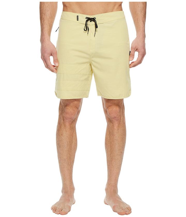 Hurley Phantom Block Party Slub 18 Boardshorts (buff Gold) Men's Swimwear