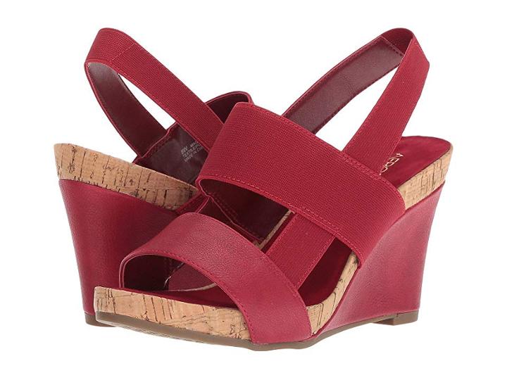 Aerosoles Magnolia Plush (red) Women's Wedge Shoes
