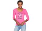 Life Is Good Funky Perfect Pairing Smooth Long Sleeve T-shirt (fiesta Pink) Women's T Shirt