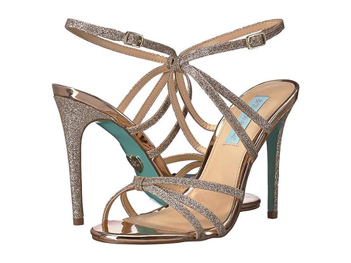 Blue By Betsey Johnson Myla (champagne Glitter) High Heels