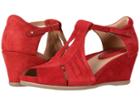 Earth Primrose (bright Red Silky Suede) Women's  Shoes