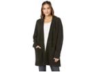 Frye Long Sleeve Overcoat Cardigan (forest) Women's Sweater