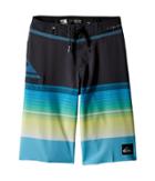 Quiksilver Kids Highline Slab Boardshorts (big Kids) (cyan Blue) Boy's Swimwear