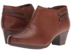 Clarks Valarie 2 Ashly (dark Tan Leather) Women's Shoes
