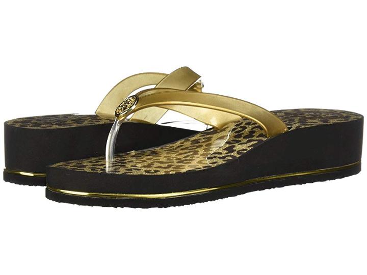 Guess Enzy (gold Synthetic) Women's Sandals