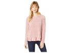 Mod-o-doc Chenille Rib Crew Neck Sweater With Satin Trim (dusty Pink) Women's Sweater