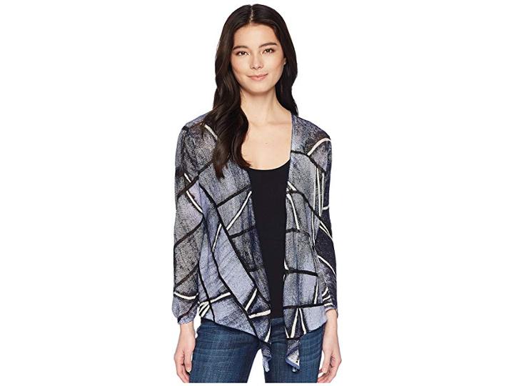 Nic+zoe Petite High Tide Four-way Cardy (multi) Women's Sweater