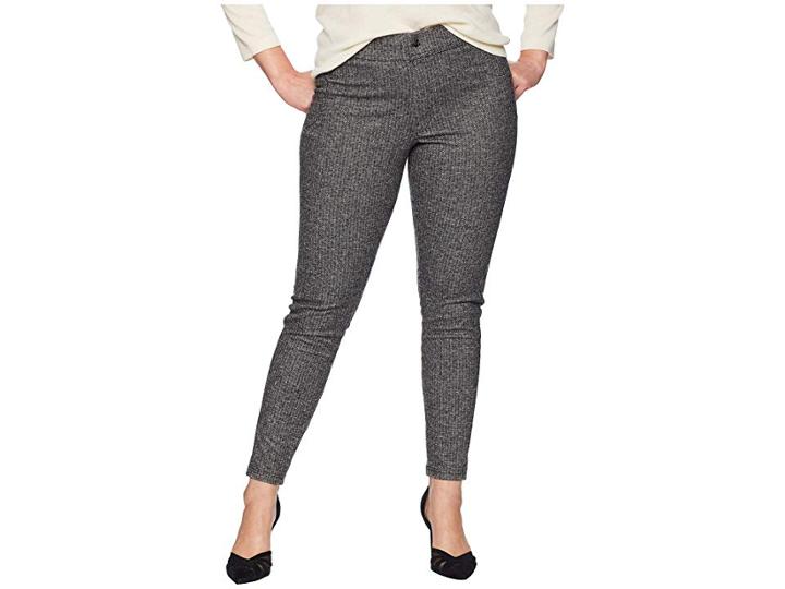 Hue Plus Size Brushed Western Cowgirl Leggings (black/herringbone) Women's Casual Pants