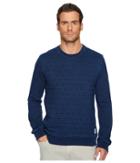 Lucky Brand Quilted Crew Neck Sweatshirt (indigo) Men's Sweatshirt