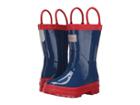 Hatley Kids Navy Red Rainboots (toddler/little Kid) (navy/red) Kids Shoes