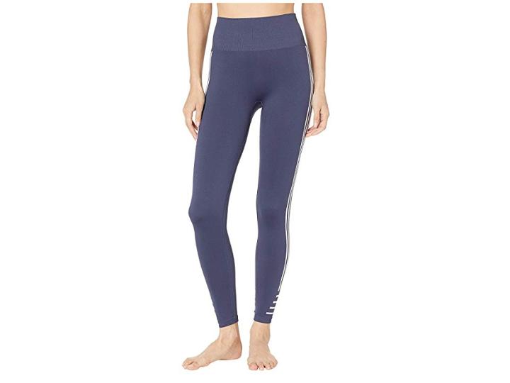 Champion Seamless 7/8 Striped Tights (imperial Indigo) Women's Casual Pants