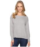 Mod-o-doc Fully Fashion Sweater Side Zip Sweater (heather Grey) Women's Sweater