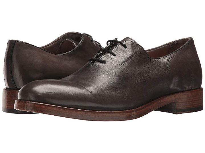 Frye Chase Oxford (grey Tumbled Waxed Calf) Men's Lace Up Wing Tip Shoes