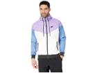Nike Nsw Windrunner Hoodie Jacket (white/space Purple/indigo Storm/black) Men's Coat