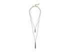 Lucky Brand Pave Layer Necklace (two-tone) Necklace
