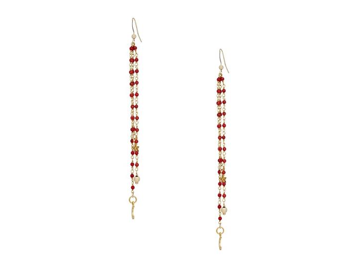 Dee Berkley Celestial Dangle Earrings (red) Earring