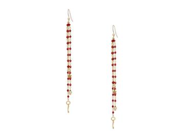Dee Berkley Celestial Dangle Earrings (red) Earring