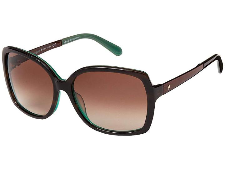 Kate Spade New York Darilynn/s (brown Horn Jade/brown Gradient) Fashion Sunglasses