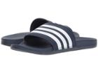 Adidas Adilette Cloudfoam Ultra Stripes (navy/white/navy) Women's Slide Shoes
