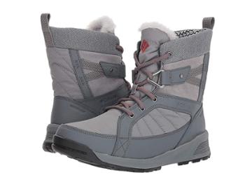 Columbia Meadows Shorty Omni-heat 3d (ti Grey Steel/marsala Red) Women's Cold Weather Boots