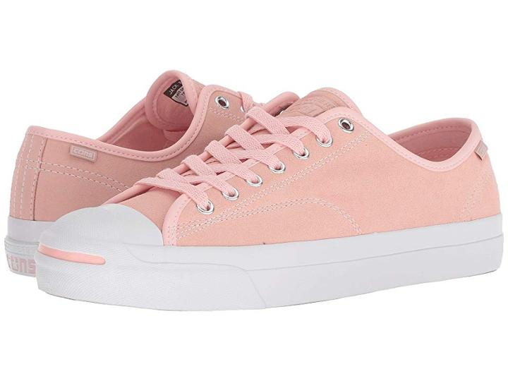 Converse Skate Jack Purcell(r) Pro Suede Ox (storm Pink/white/gum) Skate Shoes