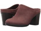 Clarks Enfield Sandy (mahogany Leather) Women's Clog Shoes